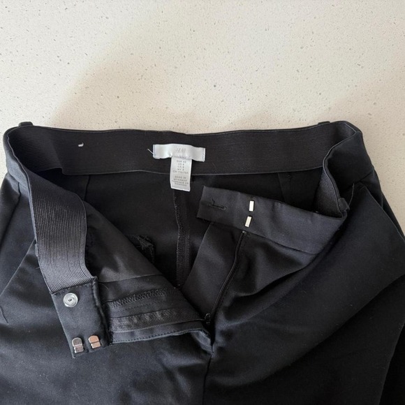 H&M - Women's Black Tailored Ankle Pants - Size 8 - Slim Fit Trousers - Picture 5 of 6